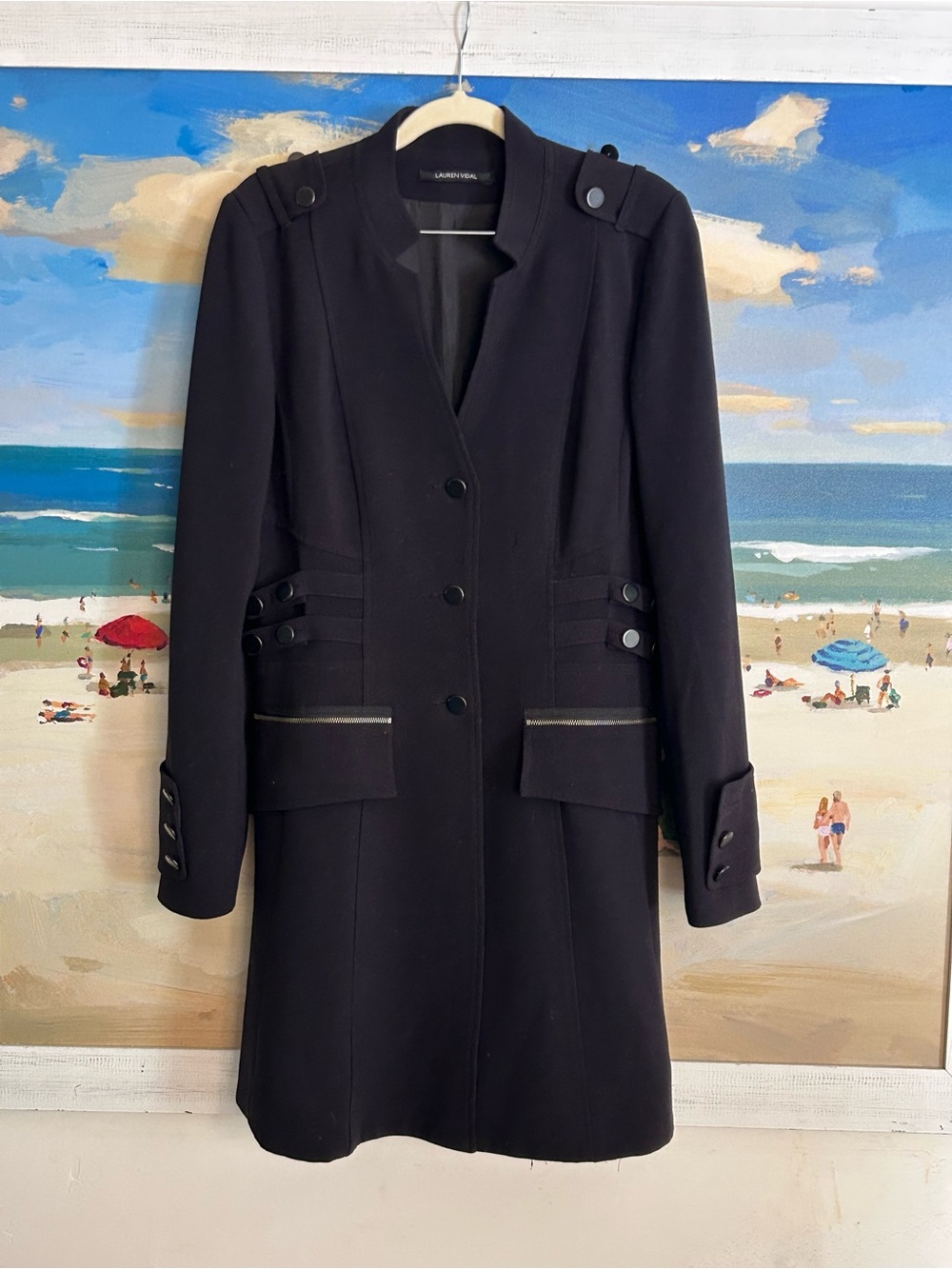 Lauren Vidal Black coat L
